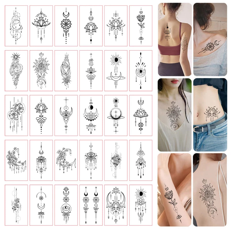 Boutique de Tatouage temporaire l Planche de motifs originaux –  TattooStyleConcept